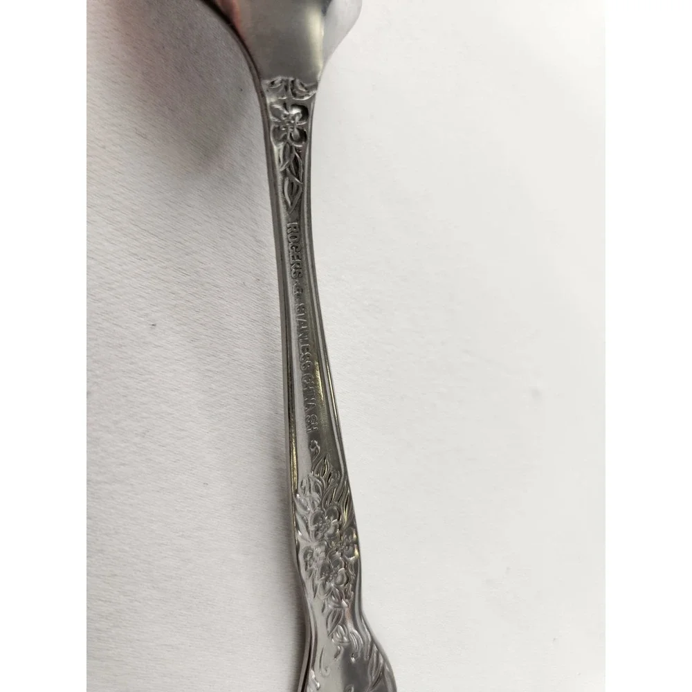 Rogers Stainless Steel Love Joy Pattern Flatware 10 Piece Lot Spoons Forks Repla